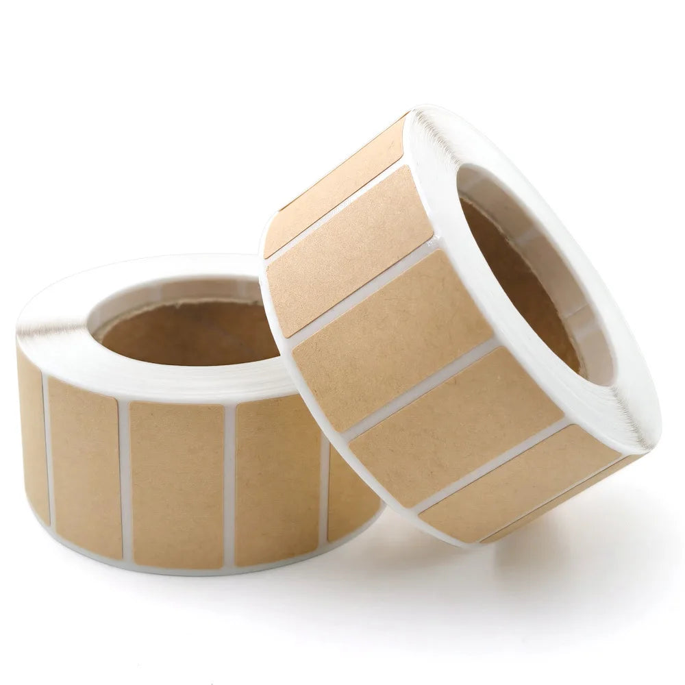 Self Adhesive Sticker Rolls - Kraft Paper