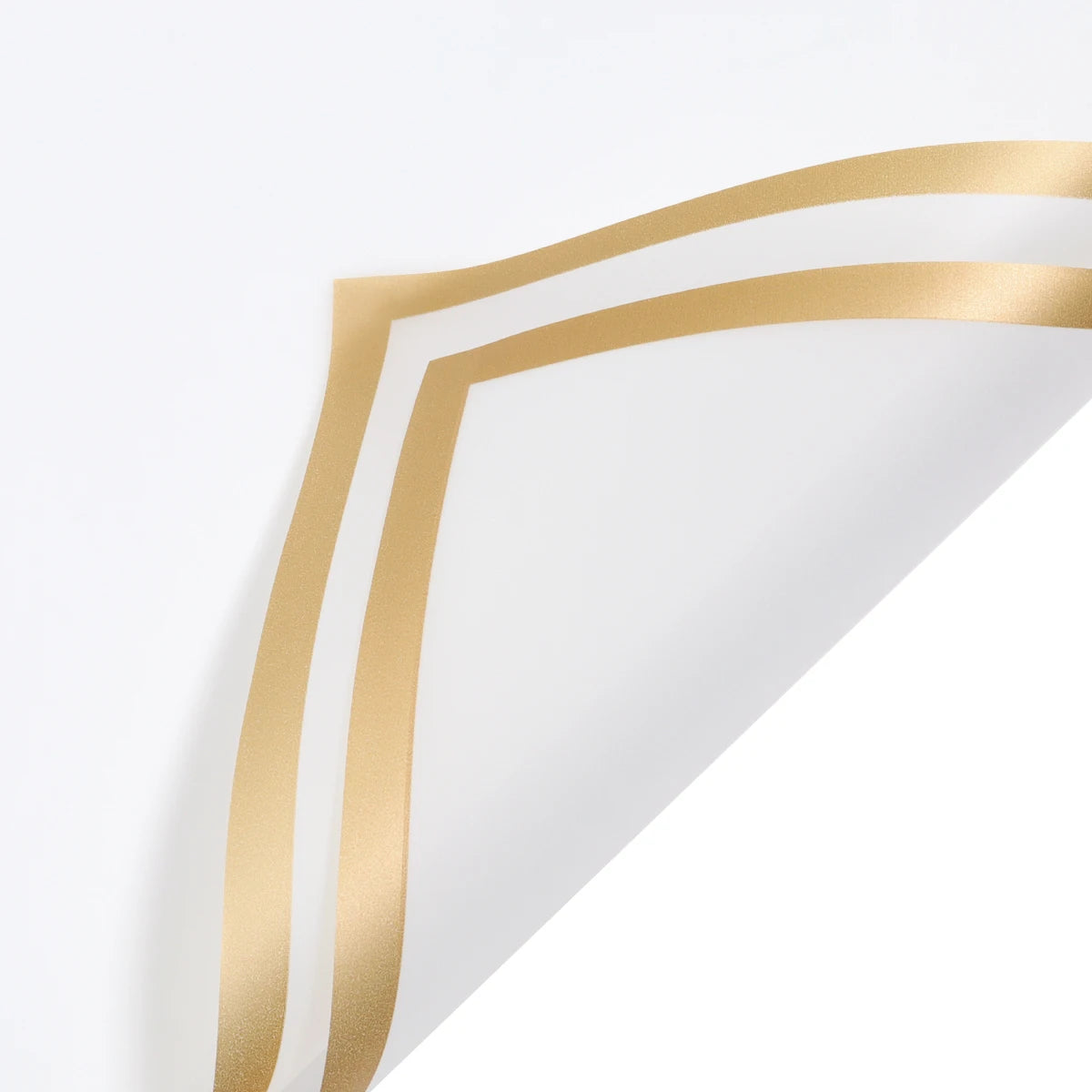 Waterproof Wrapping Paper With Golden Border - x20 Sheets