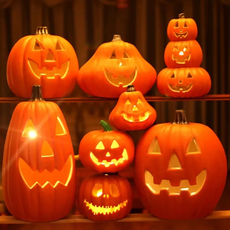 Halloween Glowing Pumpkins LED Lights - Battery Powered