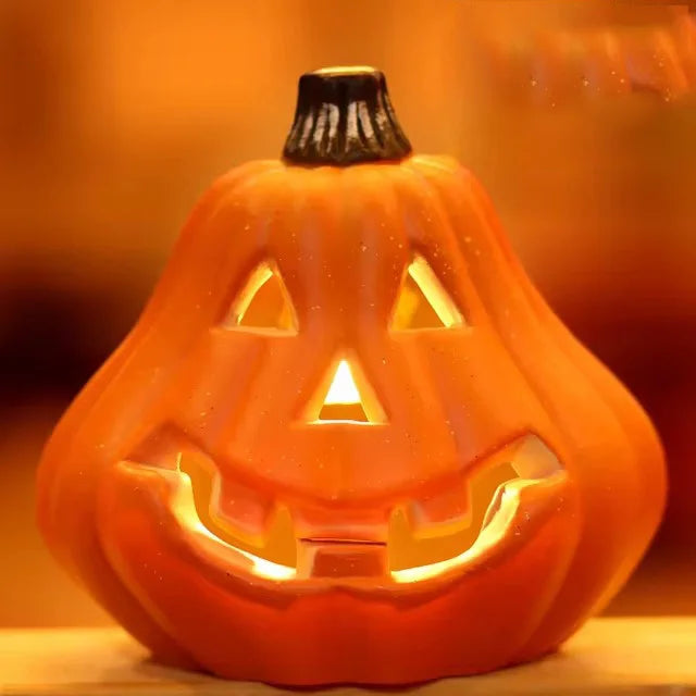 Halloween Glowing Pumpkins LED Lights - Battery Powered