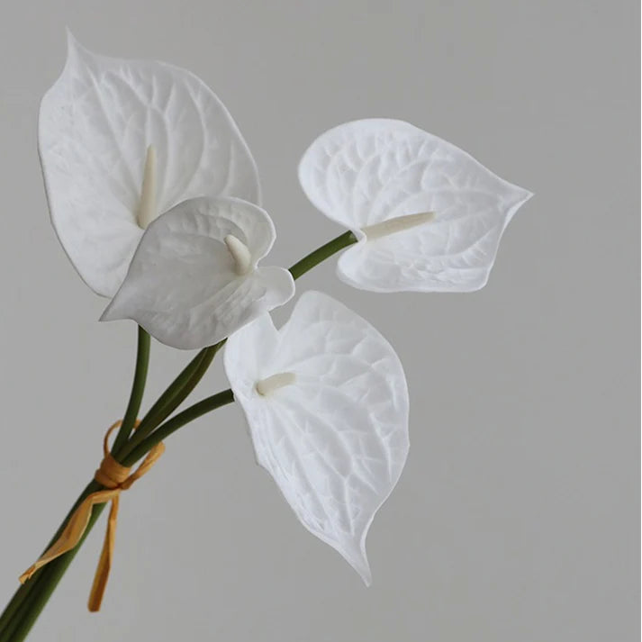 Artificial Anthurium Stem - Real Touch - 26cm X4
