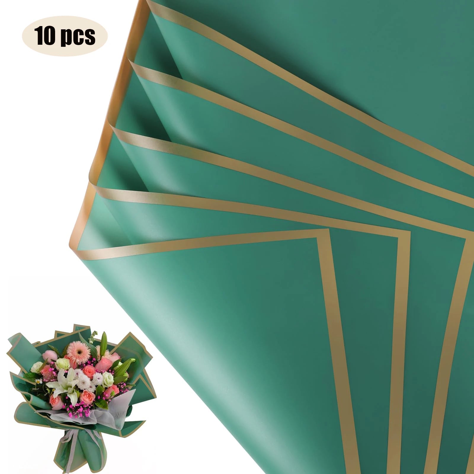 Bouquet Waterproof Sheets - 58cm x 30cm - x10
