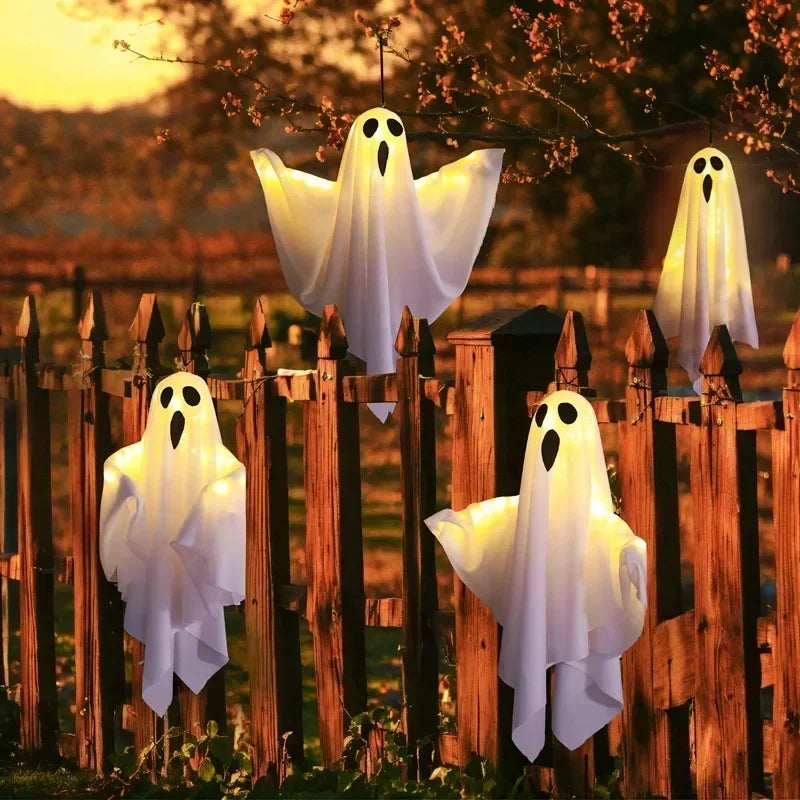 Halloween LED Hanging Ghost - 50cm x 40cm