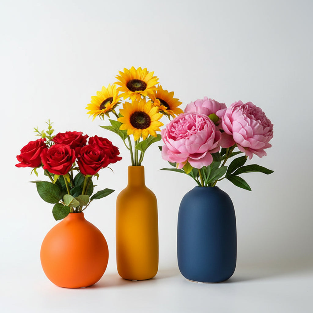 Vibrant Nordic Ceramic Vases