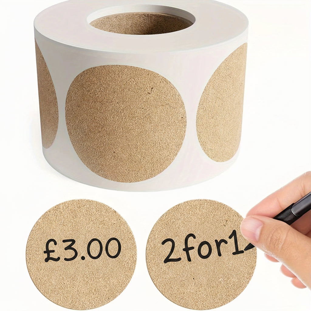 Self Adhesive Paper Labels - 2.5cm