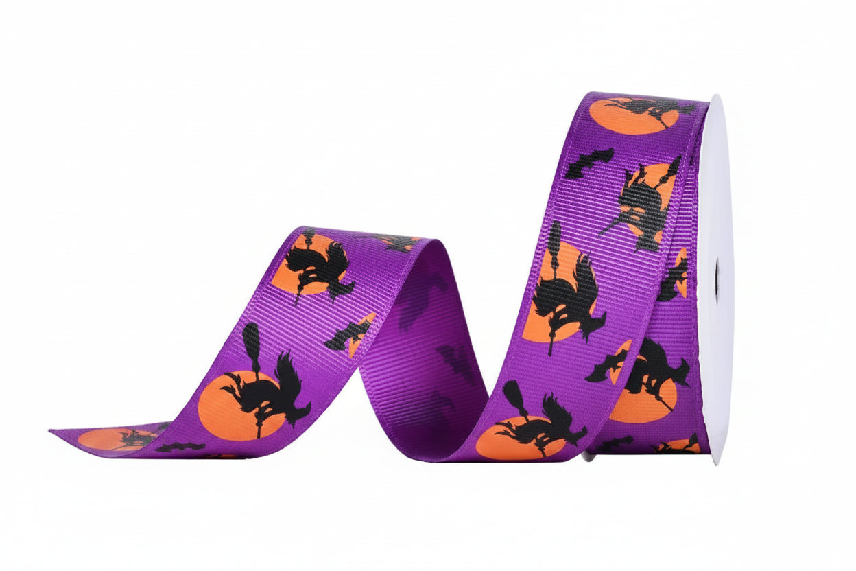 Halloween Ribbon - Grosgrain - 16mm, 25mm & 38mm x 9m