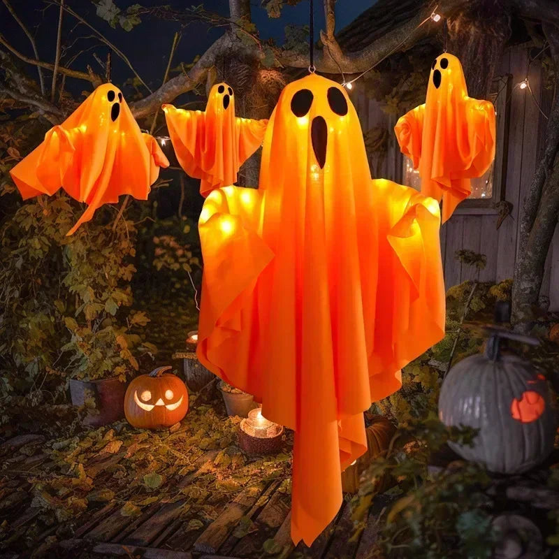 Halloween LED Hanging Ghost - 50cm x 40cm