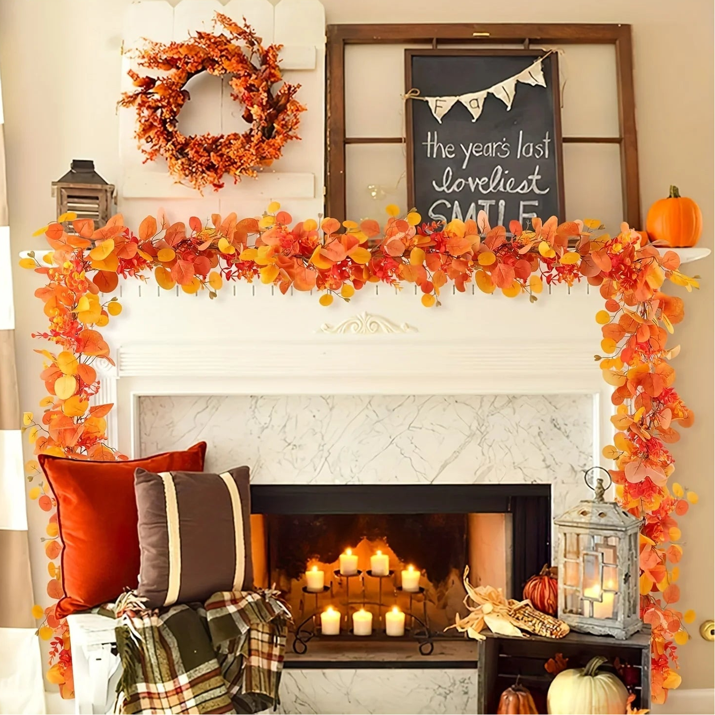 Artificial Autumn Garland - 5.9ft
