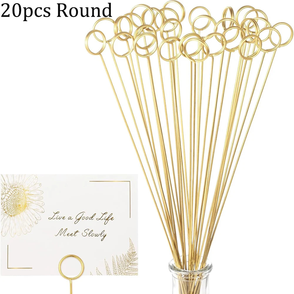 Floral Card Holder - Metal Wire - 30cm