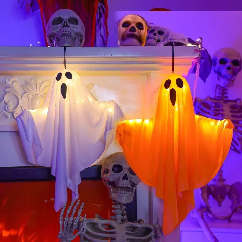 Halloween LED Hanging Ghost - 50cm x 40cm