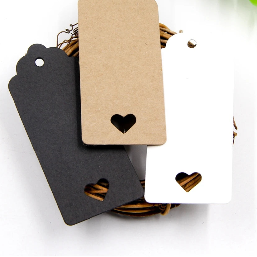 Kraft Paper Tags - Assorted Styles - X50