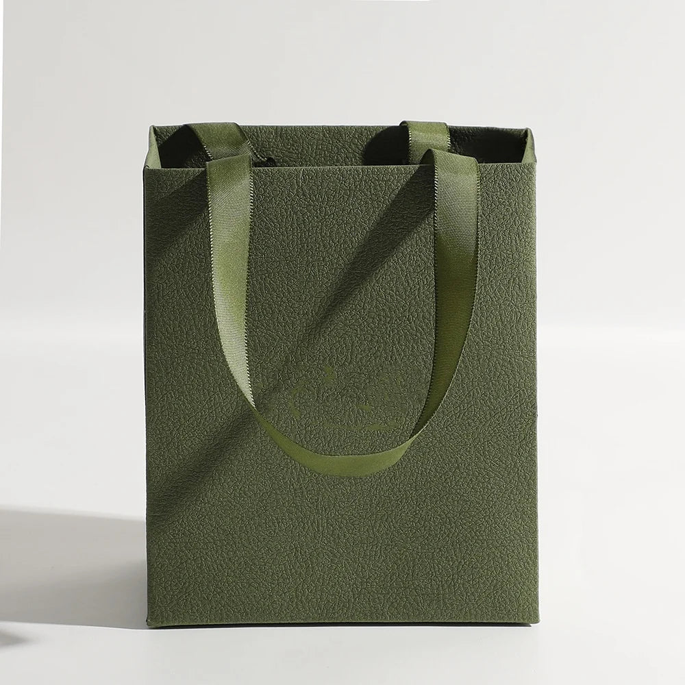 Eco Kraft Paper Gift Bags - 15x12.5x7.5cm