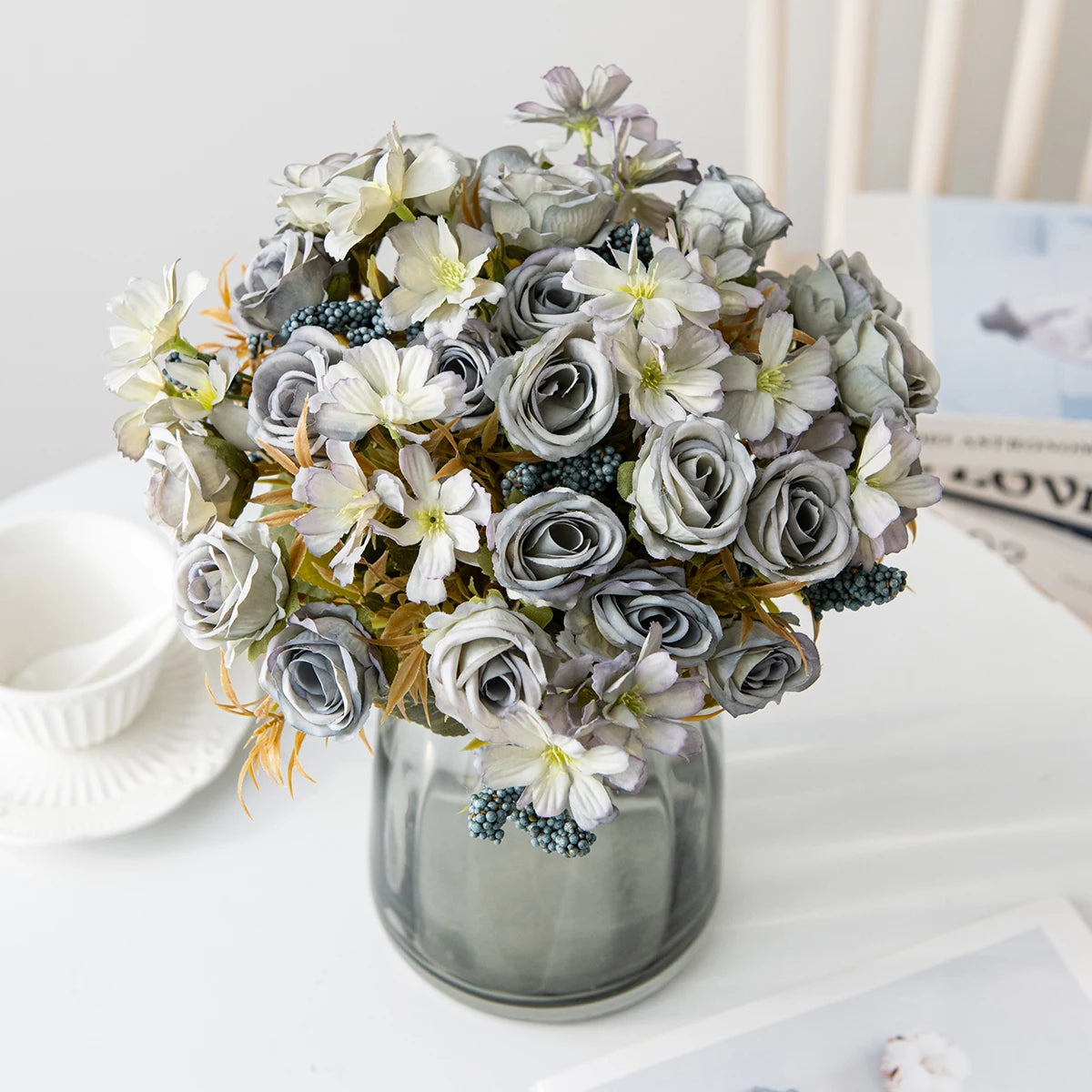 Artificial Flowers - Silk Spray Rose Bouquets