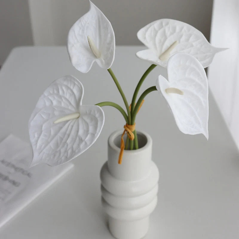 Artificial Anthurium Stem - Real Touch - 26cm X4