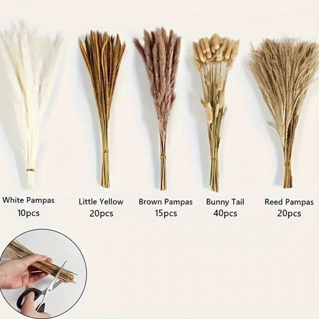 Artificial Pampas Grass Bouquets - Mixed Variants