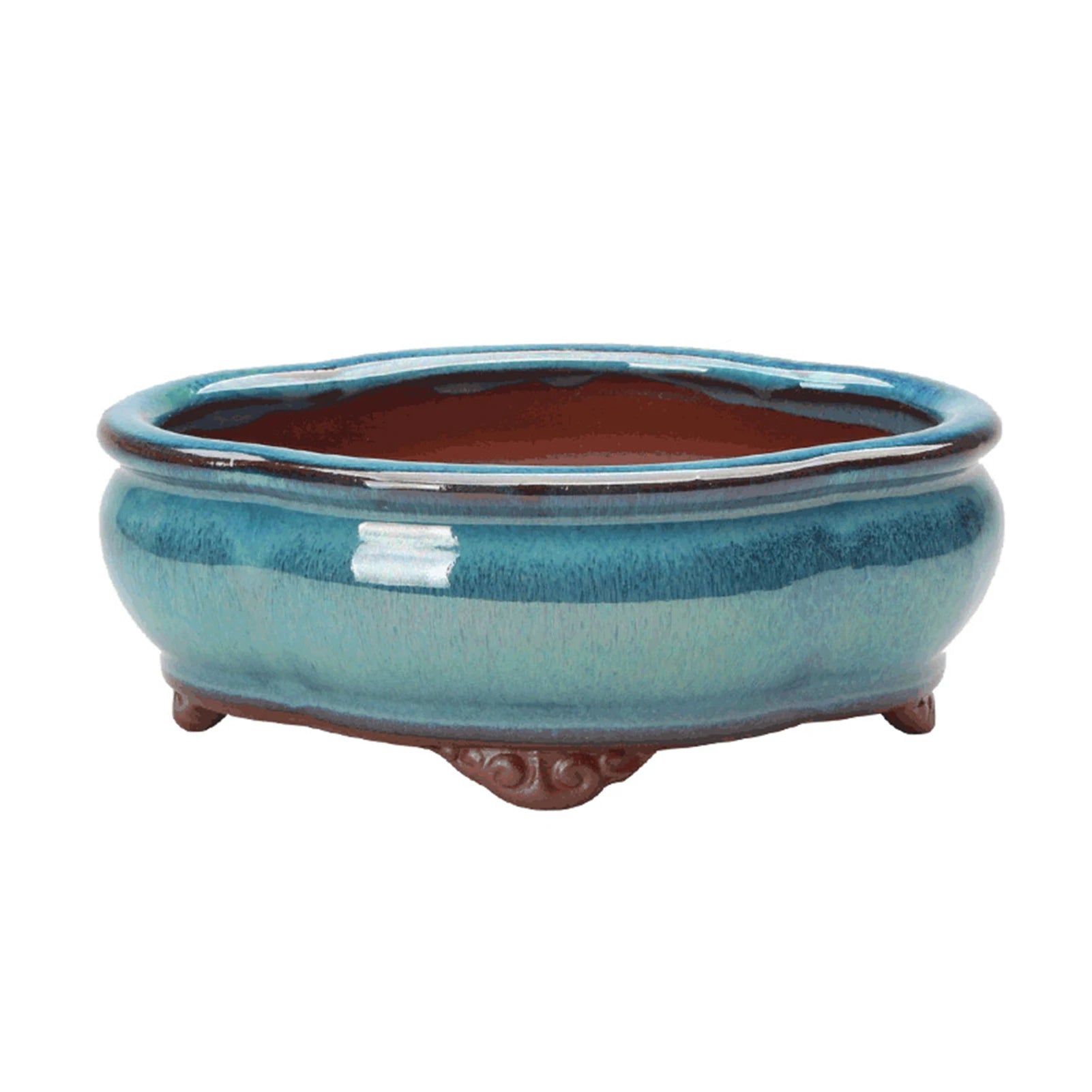 Ceramic Garden Planter - Elegant Breathable pot - 15cmx5.2cm