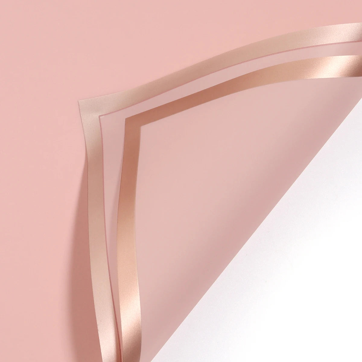 Waterproof Wrapping Paper With Golden Border - x20 Sheets