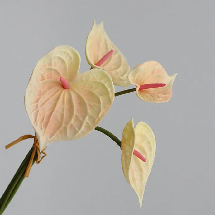 Artificial Anthurium Stem - Real Touch - 26cm X4