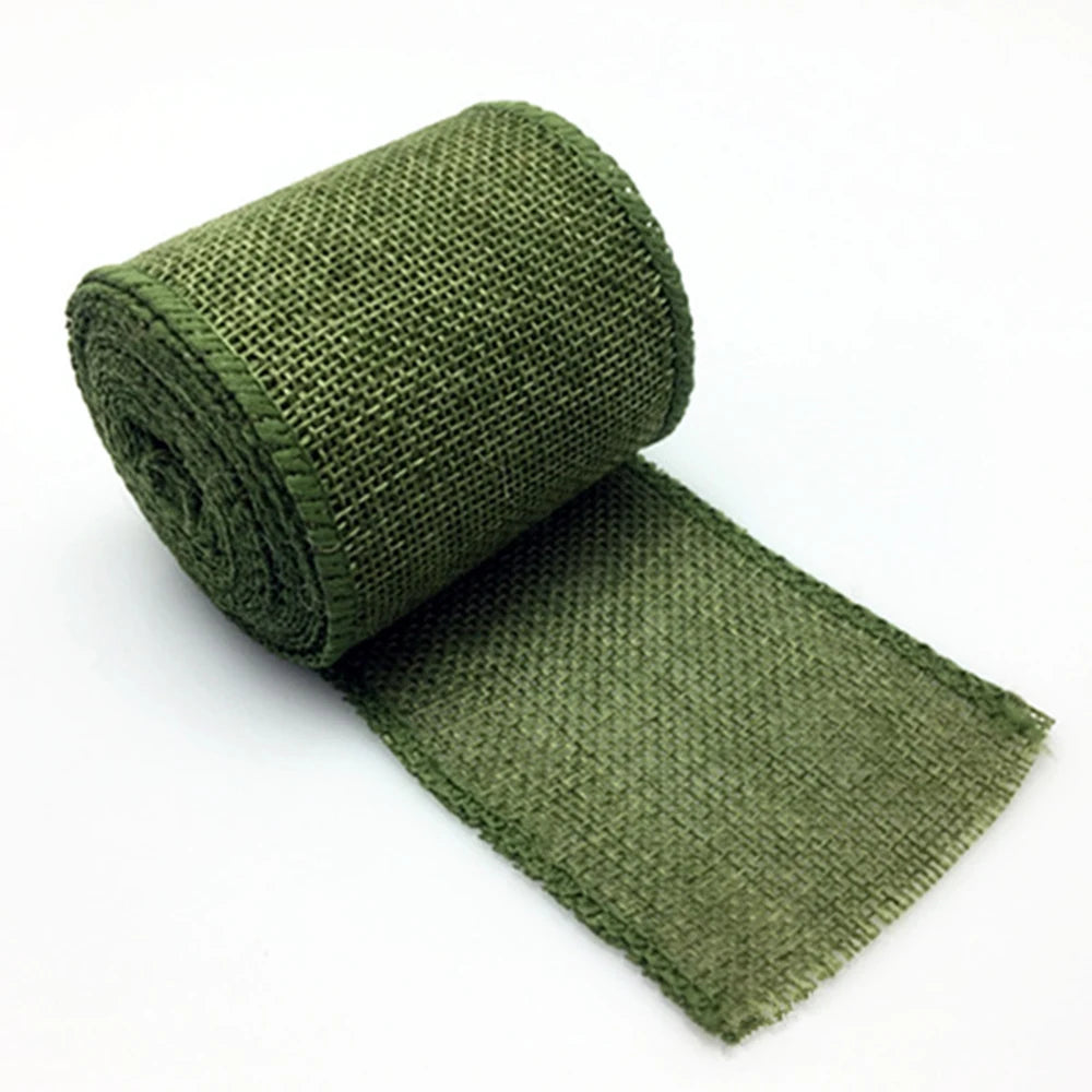 Autumn Wired Burlap Ribbon - 6cm x 3yrds