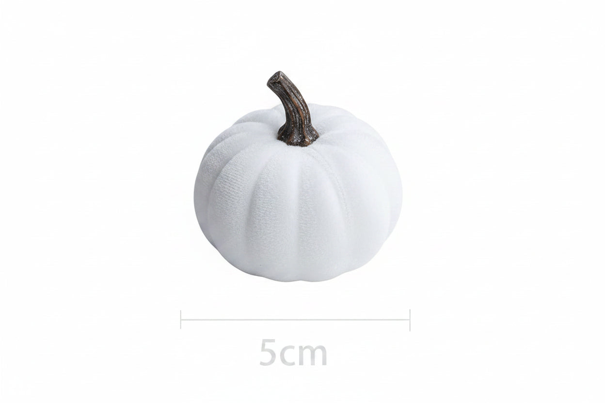 Velvet Artificial Pumpkins - x10