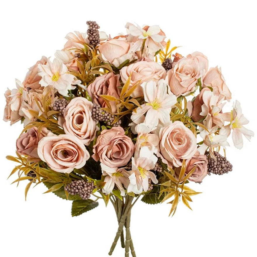 Artificial Flowers - Silk Spray Rose Bouquets