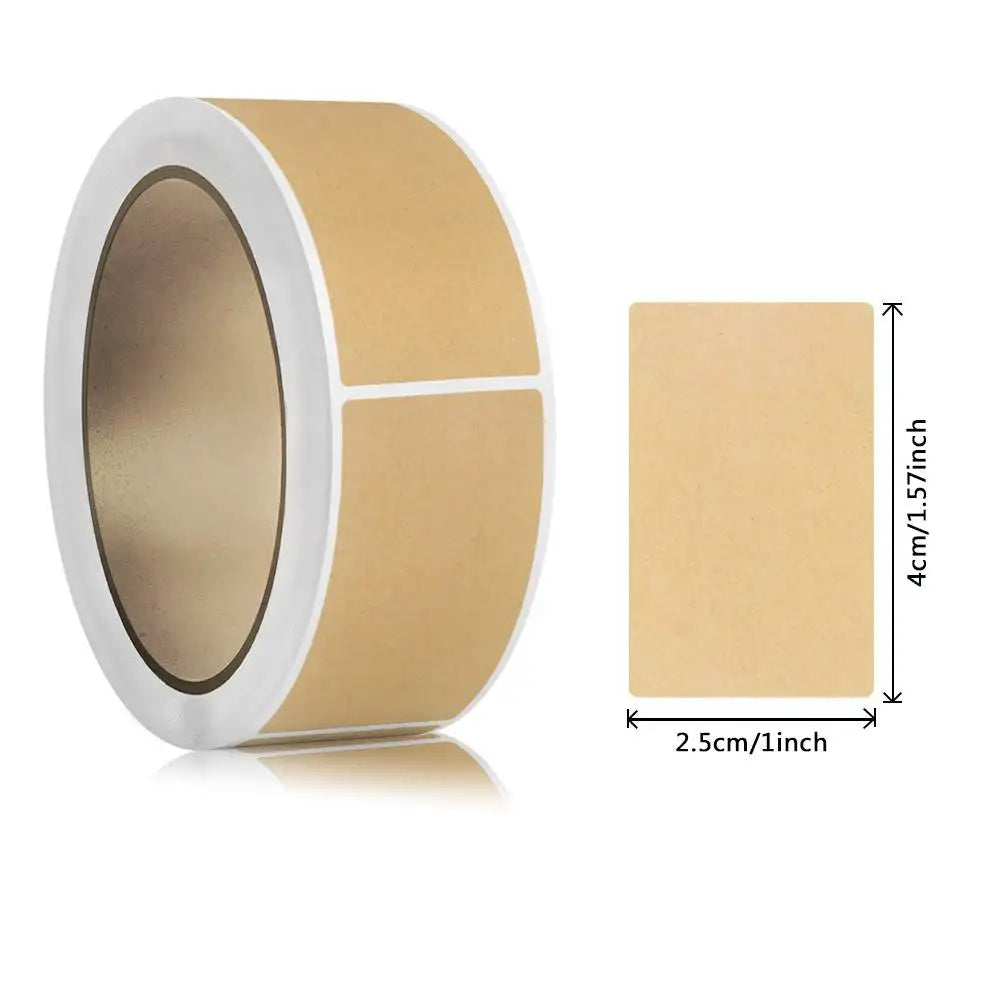 Self Adhesive Sticker Rolls - Kraft Paper