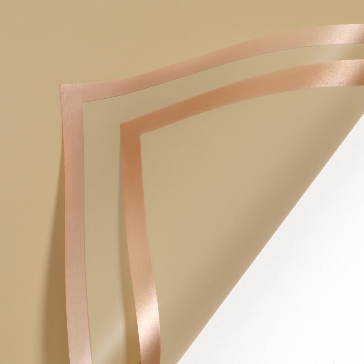 Waterproof Wrapping Paper With Golden Border - x20 Sheets