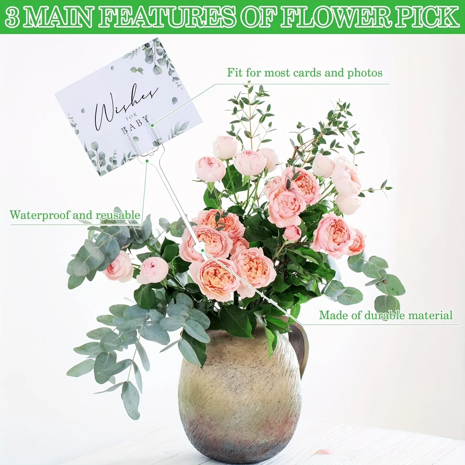 Plastic Floral Card Holders - X75