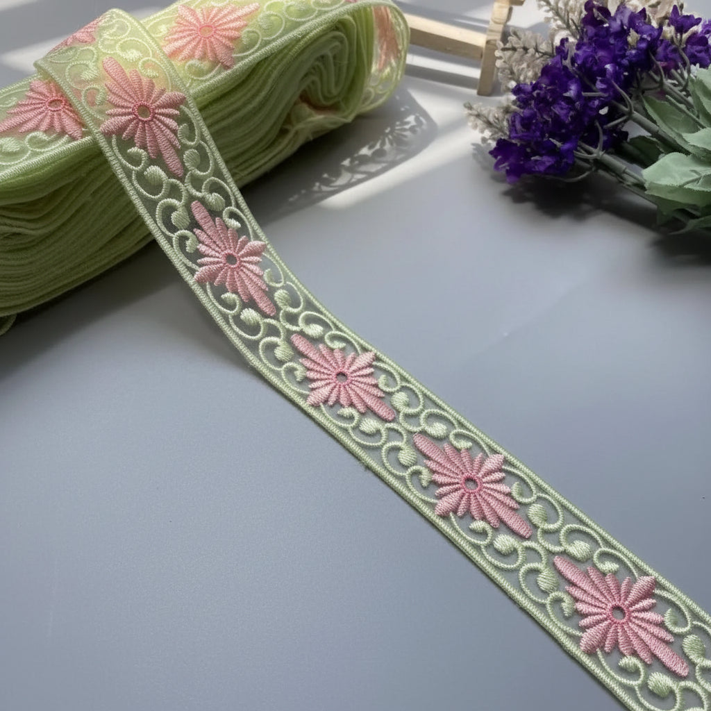 Embroidery Lace Ribbon - Water Soluble - x1 Roll - 90cmx5cm