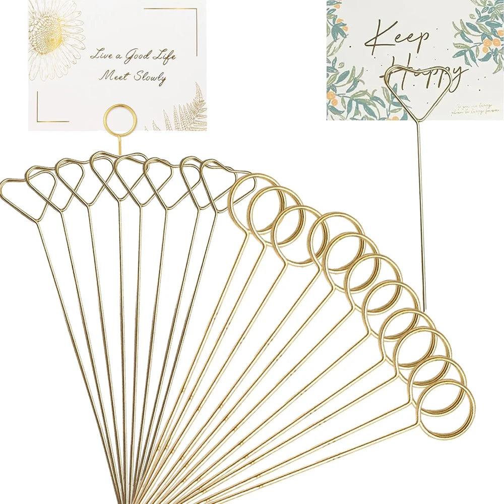 Floral Card Holder - Metal Wire - 30cm