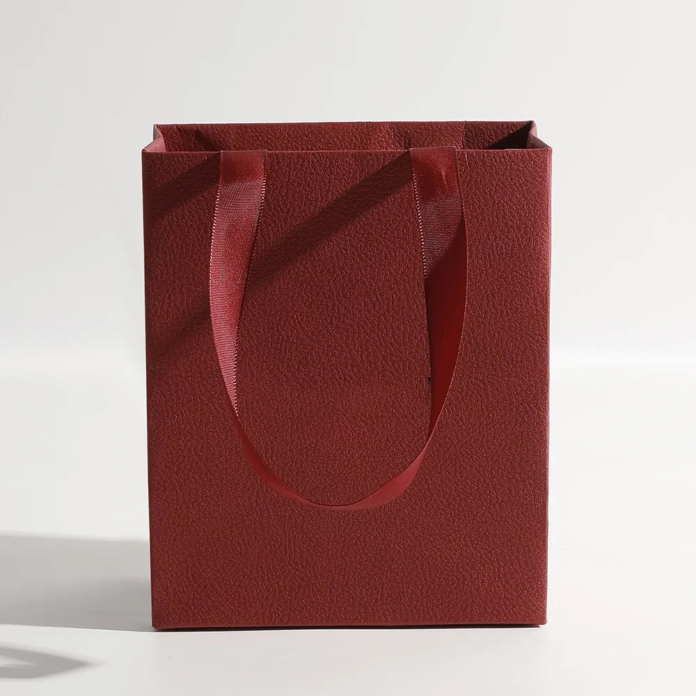 Eco Kraft Paper Gift Bags - 15x12.5x7.5cm