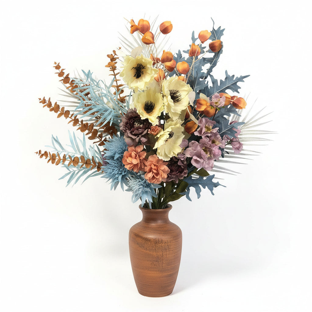 Silk Flowers - Large Autumn Bouquet Arrangements - X10 stems