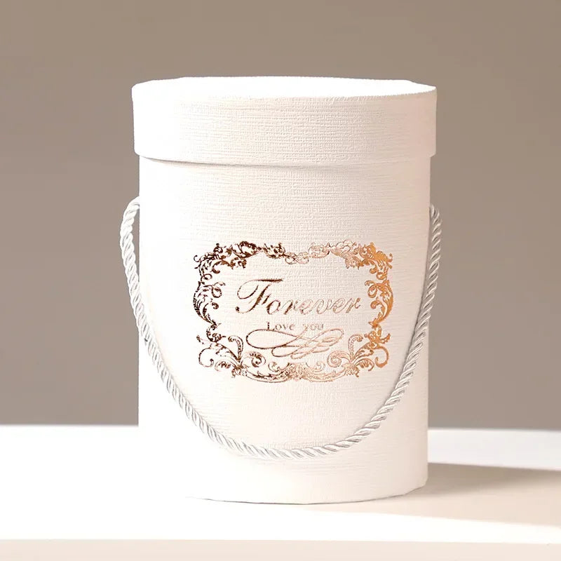 Luxury Round Flower Box - Small & Large Sizes x1