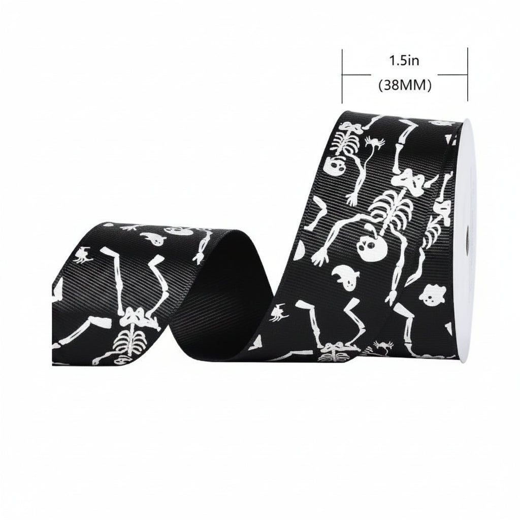 Halloween Ribbon - Grosgrain - 16mm, 25mm & 38mm x 9m