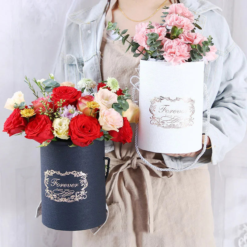 Luxury Round Flower Box - Small & Large Sizes x1
