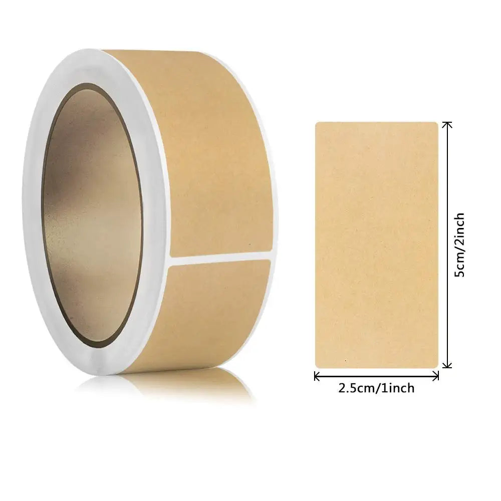 Self Adhesive Sticker Rolls - Kraft Paper