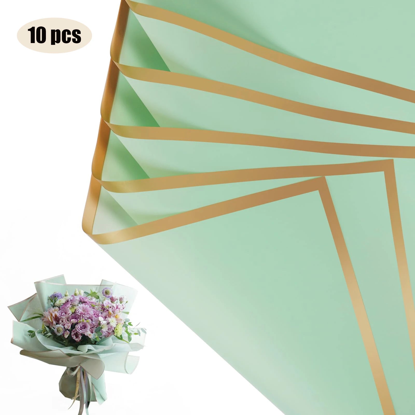 Bouquet Waterproof Sheets - 58cm x 30cm - x10