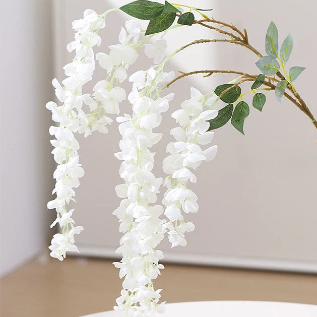 Artificial Wisteria Stem - Blooming Vine - 108cm