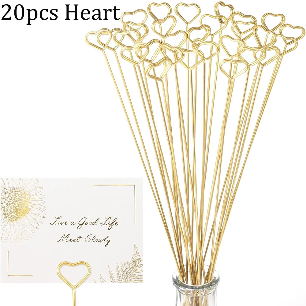 Floral Card Holder - Metal Wire - 30cm