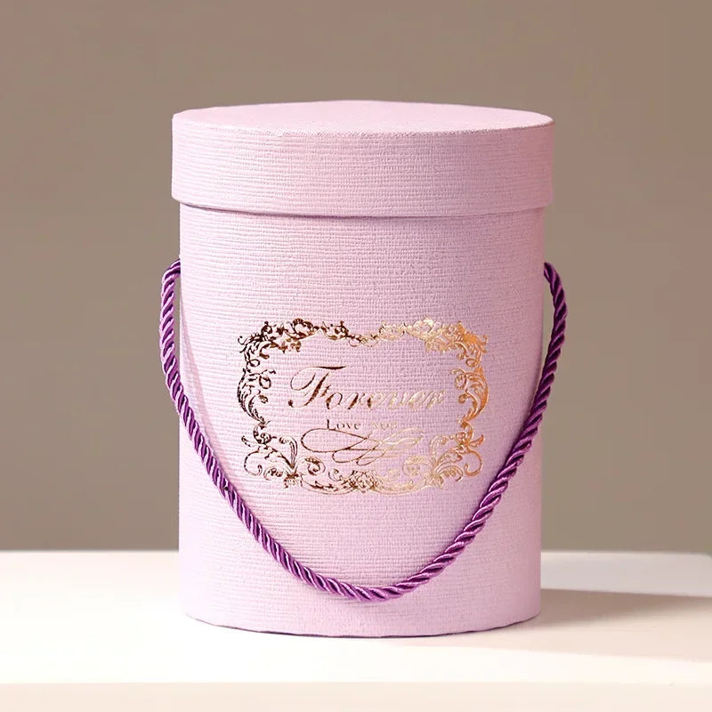 Luxury Round Flower Box - Small & Large Sizes x1