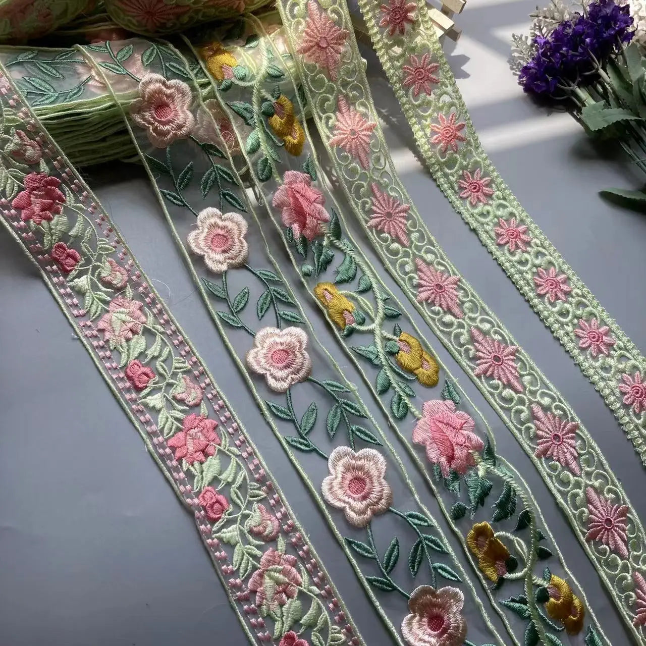 Embroidery Lace Ribbon - Water Soluble - x1 Roll - 90cmx5cm