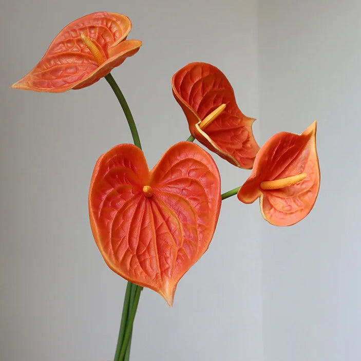 Artificial Anthurium Stem - Real Touch - 26cm X4