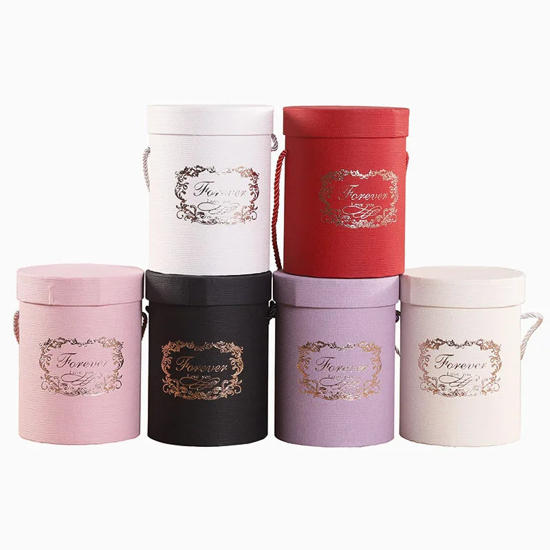 Luxury Round Flower Box - Small & Large Sizes x1