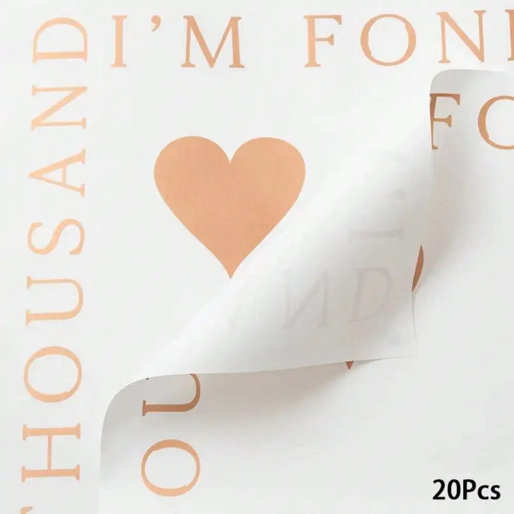 Bouquet Waterproof Wrapping Paper - X20