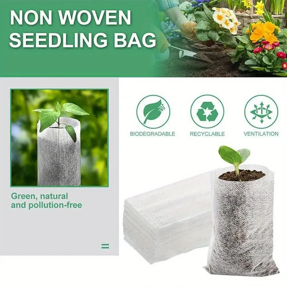 Biodegradable Seedling Nursery Bags - Non-Woven - X100