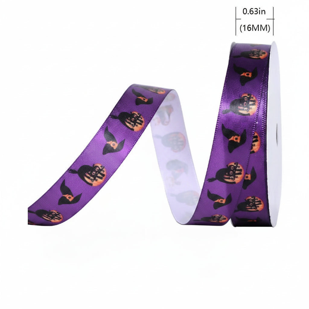 Halloween Ribbon - Grosgrain - 16mm, 25mm & 38mm x 9m