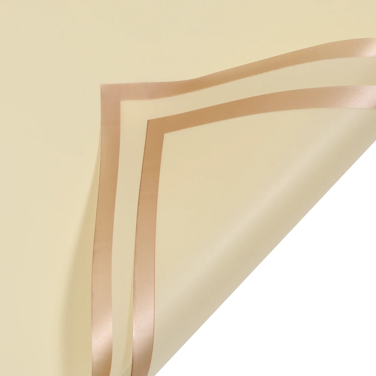Waterproof Wrapping Paper With Golden Border - x20 Sheets
