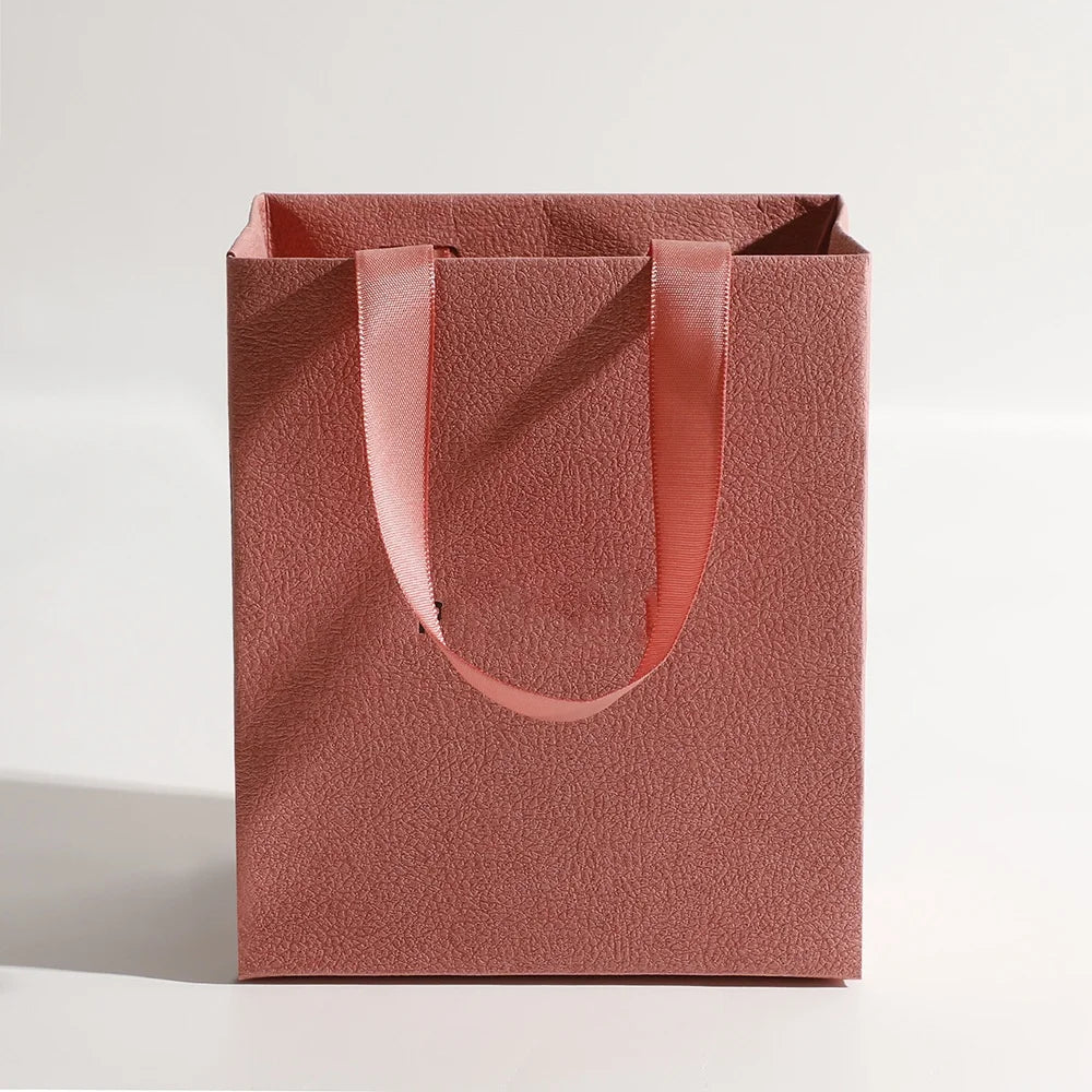 Eco Kraft Paper Gift Bags - 15x12.5x7.5cm