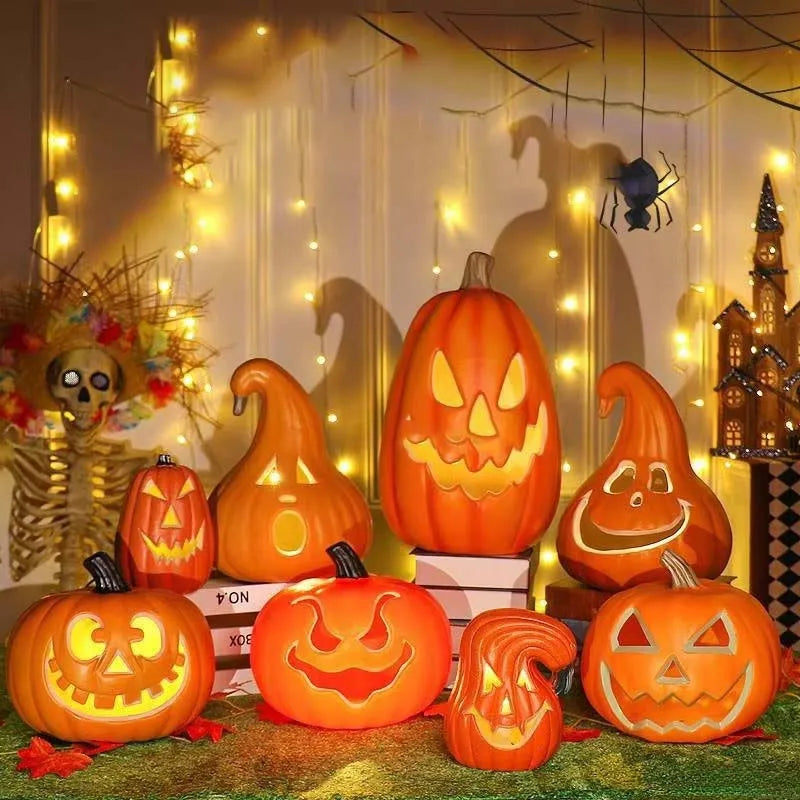 Halloween Glowing Pumpkins LED Lights - Battery Powered