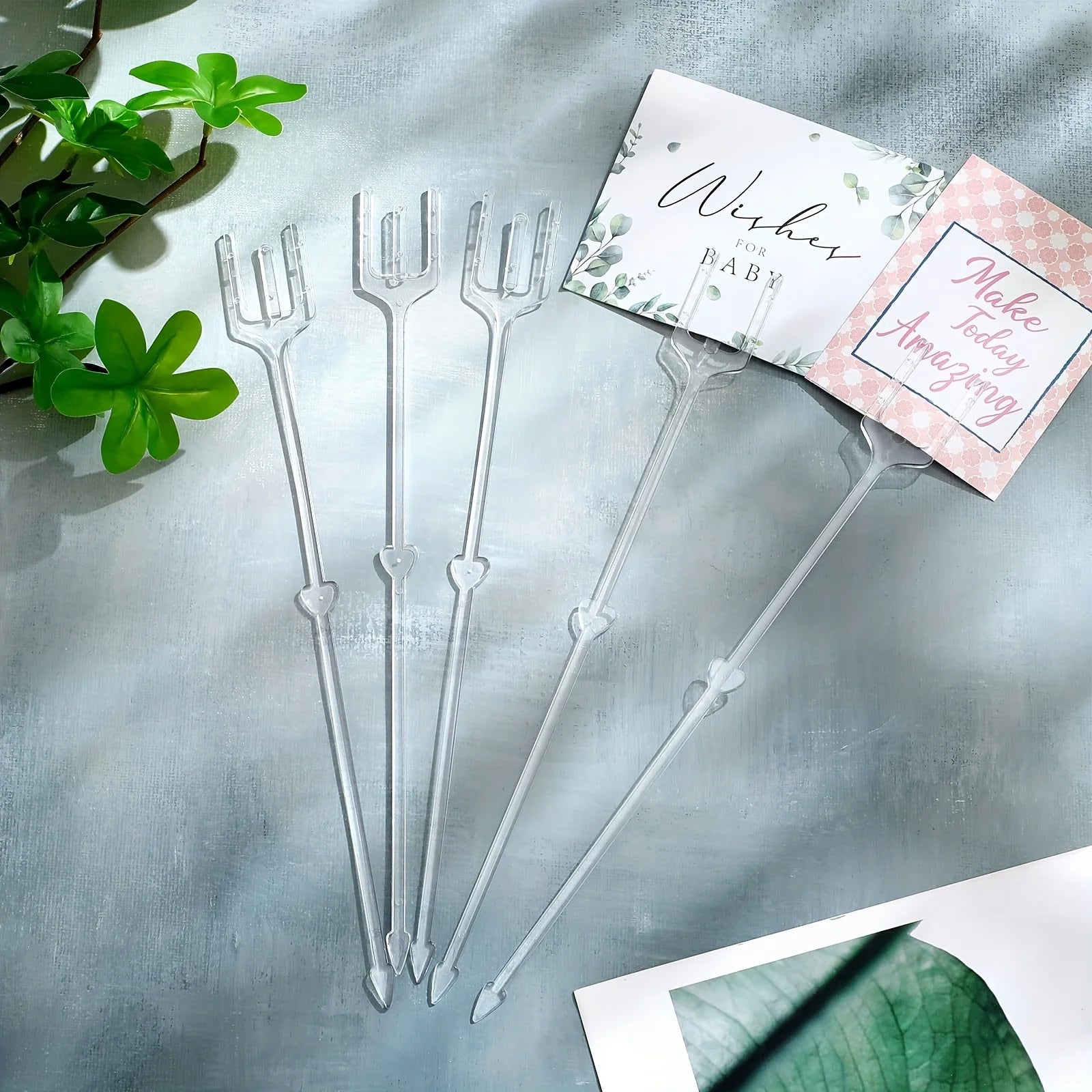 Plastic Floral Card Holders - X75
